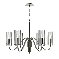 Люстра подвесная Santori SL2005.103.06 ST-Luce прозрачная на 6 ламп, основание никель в стиле классический 