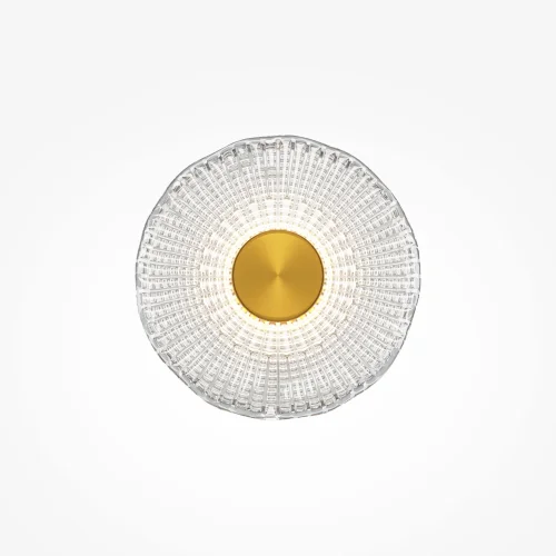 Бра LED Sparkle MOD343WL-L5BS3K3 Maytoni серый на 1 лампу, основание латунь в стиле современный хай-тек фото 5