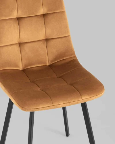 Стул Chilly, велюр терракотовый, сиденье УТ000039628 Stool Group, терракотовый/велюр, ножки/металл/чёрный, размеры - ***** фото 9