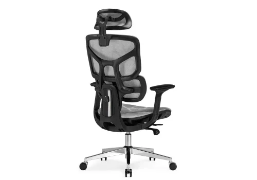 Компьютерное кресло Samur white / black 15817 Woodville, серый/сетка, ножки/металл/хром, размеры - *1370***700*700 фото 6
