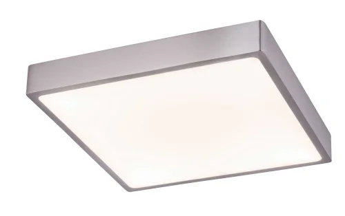 Светильник потолочный LED Vitos 12367-30 Globo белый 1 лампа, основание матовое никель в стиле хай-тек современный квадраты