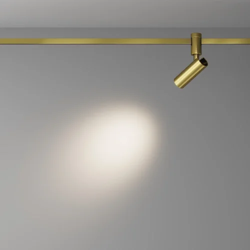 Трековый светильник LED Magnetic trаck system Flarity TR144-1-5W3K-W-BS Maytoni латунь для шинопроводов серии Magnetic trаck system Flarity латунь фото 4