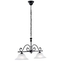 Люстра подвесная  MURCIA 91004 Eglo белая на 2 лампы, основание чёрное в стиле классический 