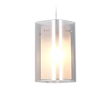 Светильник подвесной TR3682 Ambrella light белый на 1 лампу, основание хром в стиле классический современный 