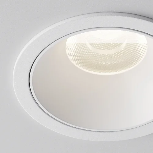 Светильник точечный LED Alfa LED DL043-01-15W4K-RD-W-1 Maytoni белый на 1 лампу, основание белое в стиле современный хай-тек круглый фото 6