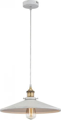Светильник подвесной KNUD 15061 Globo белый 1 лампа, основание белое в стиле лофт 