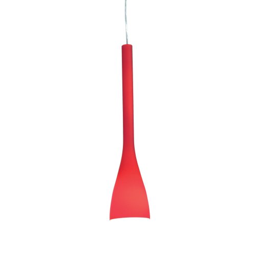 Светильник подвесной FLUT SP1 SMALL ROSSO Ideal Lux красный 1 лампа, основание красное в стиле современный 