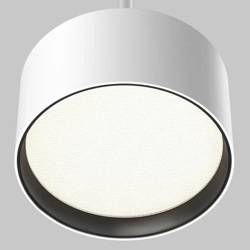 Светильник подвесной LED Glare P102PL-12W4K-W Maytoni белый на 1 лампу, основание белое в стиле хай-тек современный фото 3