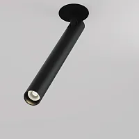 Светильник точечный LED Focus T C141RS-L300-6W3K-B Maytoni чёрный 1 лампа, основание чёрное в стиле современный хай-тек квадратный трубочки