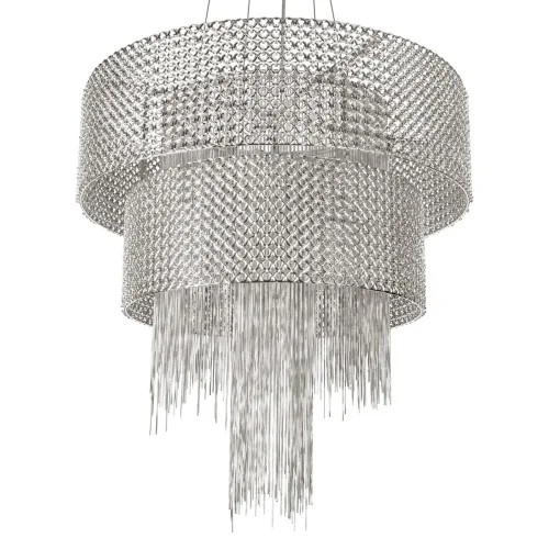 Люстра подвесная Opera 10406/660 LOFT IT никель на 10 ламп, основание никель в стиле арт-деко фото 7