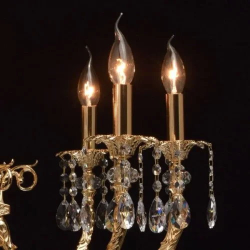 Люстра подвесная Габриэль 491013115 Chiaro без плафона на 15 ламп, основание латунь золотое в стиле классический  фото 5