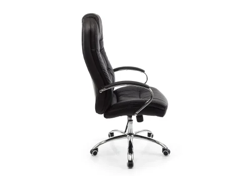 Компьютерное кресло Evora черное 1744 Woodville, чёрный/искусственная кожа, ножки/металл/хром, размеры - *1340***690*690 фото 4