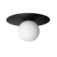 Светильник потолочный Ufo 10120/250C Black LOFT IT белый 1 лампа, основание чёрное в стиле современный 