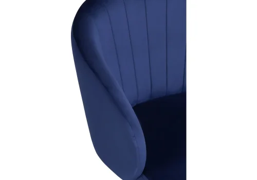Компьютерное кресло Пард темно-синий 464228 Woodville, синий/велюр, ножки/пластик/чёрный, размеры - *870***590*600 фото 7