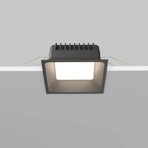 Светильник точечный LED Okno DL056-12W3-4-6K-B Maytoni чёрный 1 лампа, основание чёрное в стиле современный  фото 5
