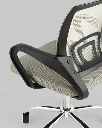 Кресло офисное TopChairs Simple New, серый УТ000037108 Stool Group, серый/ткань, ножки/металл/хром, размеры - 520*1020***560*530 фото 7