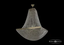 Люстра потолочная хрустальная 19322/H2/90IV G Bohemia Ivele Crystal прозрачная на 26 ламп, основание золотое в стиле классика sp