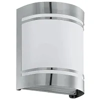 Настенный светильник 30191 CERNO Eglo уличный IP44 серый 1 лампа, плафон белый в стиле современный E27