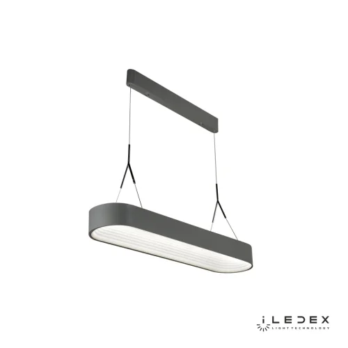 Светильник подвесной LED Bend 8330E-GR iLedex серый 1 лампа, основание серое в стиле современный хай-тек  фото 2