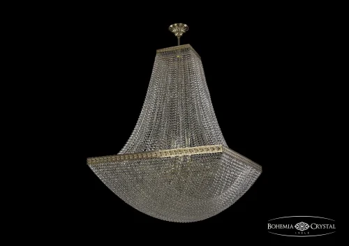 Люстра потолочная хрустальная 19322/H2/90IV G Bohemia Ivele Crystal прозрачная на 26 ламп, основание золотое в стиле классический sp