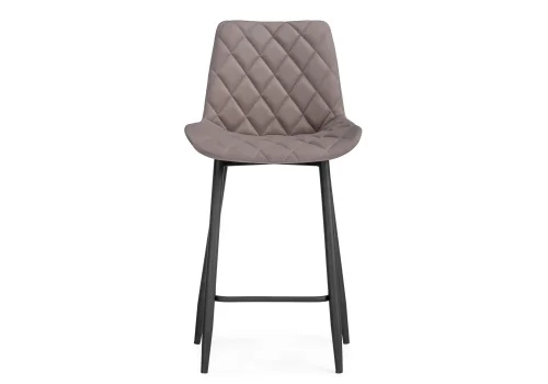 Полубарный стул Баодин Б/К латте / черный 517164 Woodville, бежевый/велюр, ножки/металл/чёрный, размеры - ****500*560 фото 2