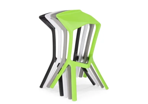 Барный стул Mega white 15697 Woodville, /, ножки/пластик/белый, размеры - ****500*430 фото 6