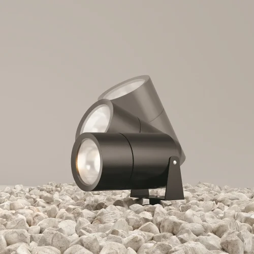 Прожектор LED Bern O050FL-L15GF3K Maytoni уличный IP65 графит на 1 лампу, плафон графит в стиле хай-тек современный LED фото 14