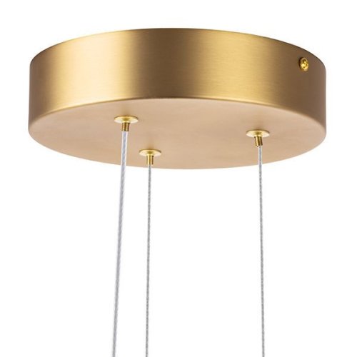 Люстра подвесная LED Bergamo 745247 Lightstar белая на 12 ламп, основание чёрное золотое в стиле современный хай-тек арт-деко  фото 5