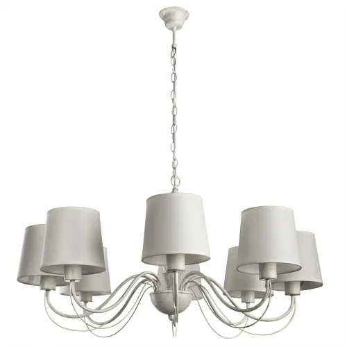 Люстра подвесная  ORLEAN A9310LM-8WG Arte Lamp белая на 8 ламп, основание белое в стиле классический 