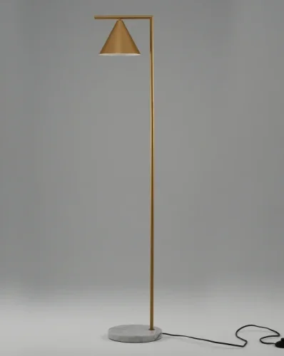 Торшер Omaha V10515-1F Moderli  золотой 1 лампа, основание золотое белое в стиле современный лофт
 фото 3