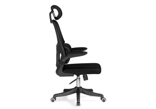 Компьютерное кресло Sprut black 15623 Woodville, чёрный/сетка, ножки/пластик/чёрный, размеры - *1270***640*670 фото 4