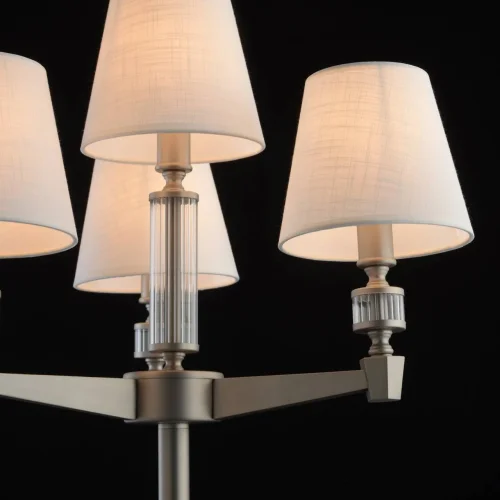Настольная лампа ДельРей 700033004 MW-Light белая 4 лампы, основание никель металл в стиле современный  фото 4
