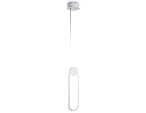 Светильник подвесной LED FL5260 Ambrella light белый 1 лампа, основание белое в стиле хай-тек 