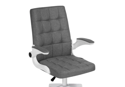 Компьютерное кресло Elga gray / white 15608 Woodville, серый/ткань, ножки/пластик/белый, размеры - *1040***630*590 фото 6
