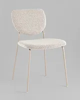 Стул обеденный Gigi, серо-бежевый букле, кремовые ножки УТ000039038 Stool Group, /букле, ножки/металл/, размеры - *****