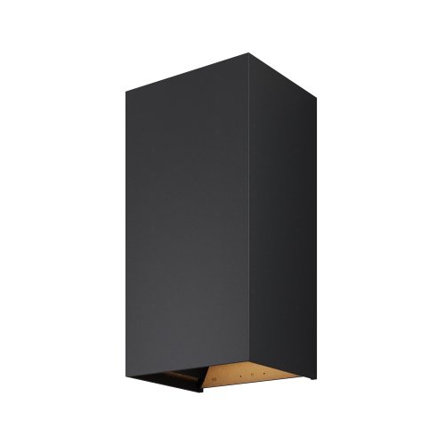 Настенный светильник ЛЕД уличный Драп / Drape O525WL-L20B3K Maytoni уличный IP65 чёрный на 1 лампу, плафон чёрный в стиле современный ЛЕД