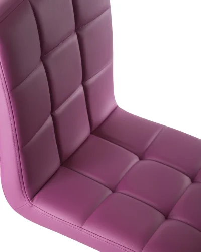 Стул барный 5009-LM KRUGER,  цвет сиденья фиолетовый, цвет основания хром Dobrin, фиолетовый/экокожа, ножки/металл/хром, размеры - 1000*1220***410*560 фото 7