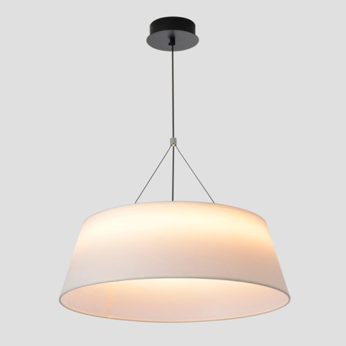 Светильник подвесной ЛЕД с пультом FUSION SP30W LED Crystal Lux белый на 1 лампу, основание чёрное в стиле классический с пультом фото 5