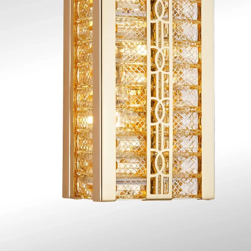 Бра Theatrum 4206-2W Favourite прозрачный на 2 лампы, основание золотое в стиле классический  фото 4