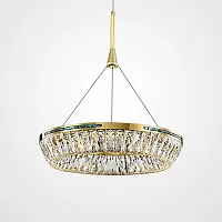 Люстра подвесная GERTRUDA ONE D40 220229-23 ImperiumLoft прозрачная на 1 лампу, основание латунь в стиле современный 