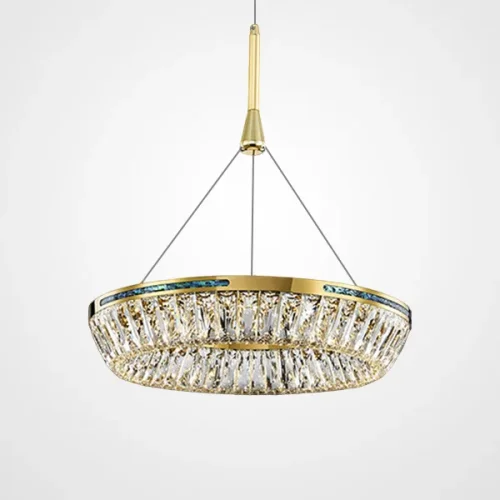 Люстра подвесная GERTRUDA ONE D40 220229-23 ImperiumLoft прозрачная на 1 лампу, основание латунь в стиле современный 