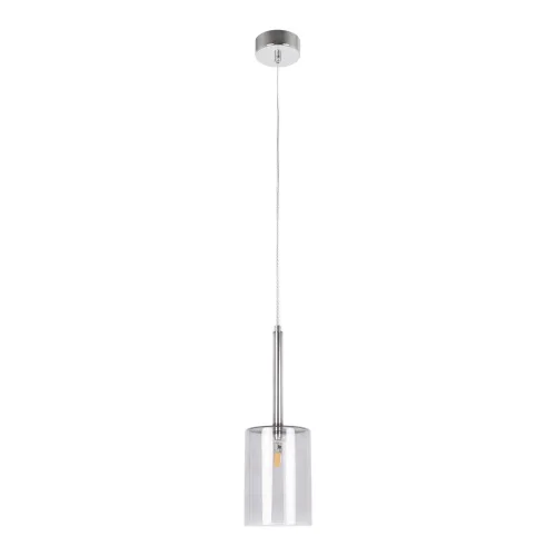Светильник подвесной Spillray 10232/C Smoke LOFT IT прозрачный серый 1 лампа, основание хром в стиле современный 