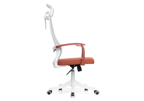 Компьютерное кресло More gray / red / white 15799 Woodville, серый красный/ткань, ножки/пластик/белый, размеры - *1380***640*600 фото 5