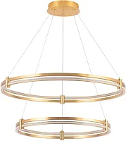Светильник подвесной LED с пультом Ring 4006/05/02P Stilfort бронзовый 1 лампа, основание бронзовое в стиле современный хай-тек с пультом кольца