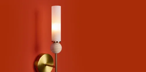 Бра Sunspot FR5482WL-01BS Freya белый на 1 лампу, основание латунь в стиле современный фото 9 Бра Sunspot FR5482WL-01BS Freya белый на 1 лампу, основание латунь в стиле современный фото 9