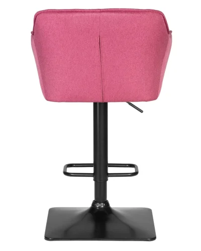 Стул барный 5033-LM RALF, цвет сиденья розовый (LAR-106D-17), цвет основания черный Dobrin, розовый/текстиль, ножки/металл/чёрный, размеры - 900*1120***580*550 фото 5