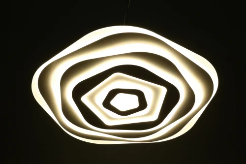 Светильник потолочный LED с пультом Azzano OML-07407-158 Omnilux белый на 1 лампу, основание белое в стиле хай-тек с пультом кольца фото 4