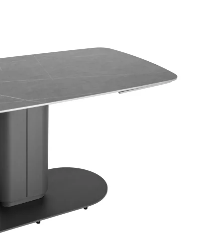Стол обеденный Глория раскладной, 170-250*90, керамика серая УТ000034949 Stool Group столешница чёрная из керамика фото 2