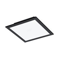 Светильник потолочный LED Salobrena 1 900817 Eglo белый 1 лампа, основание чёрное в стиле хай-тек современный квадраты