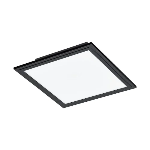 Светильник потолочный LED Salobrena 1 900817 Eglo белый 1 лампа, основание чёрное в стиле хай-тек современный квадраты